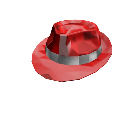 Red Sparkle Time Fedora