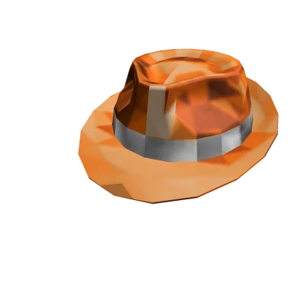 Orange Sparkle Time Fedora